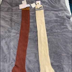 Over the knee free people socks